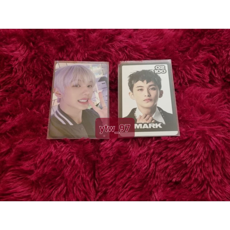 Tc Jisung nyengir trading card glitch mode b ver + konsep mark glimo