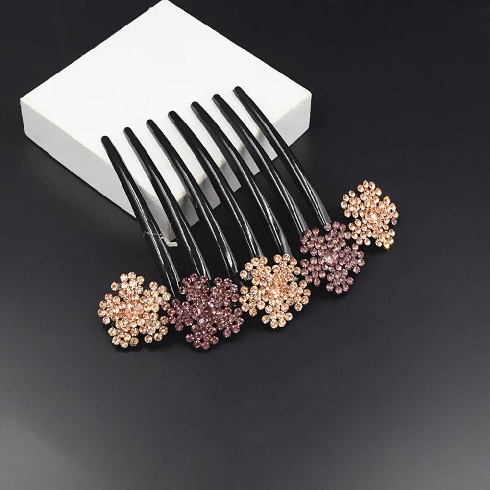 Needway   Hiasan Rambut Sisir Rambut Bunga Simple Bridal Wedding Hair Curler Untuk Wanita Hairclip