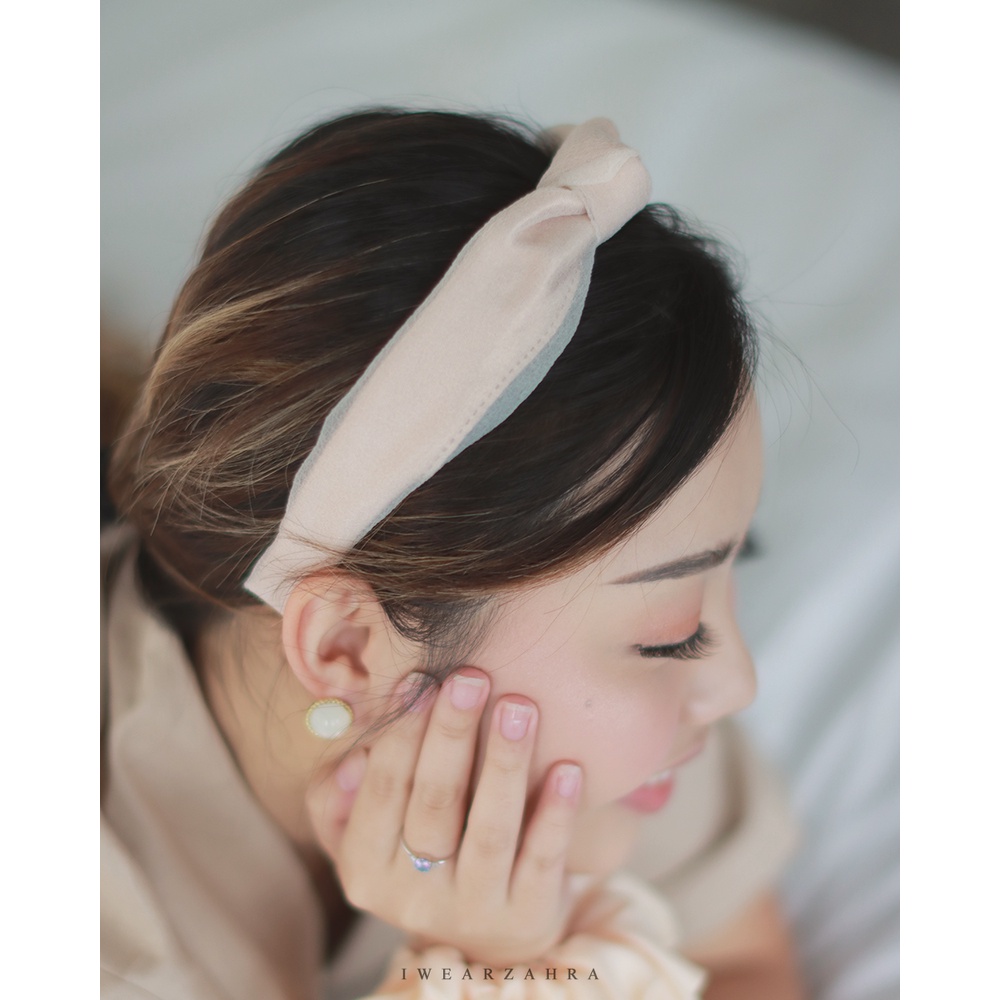 [ BUY 3 GET 1 ] BANDO SIMPUL - Bando Simpul Korea Viral Aksesoris Rambut Bahan Premium Kain Jeruk Bandana Hair Accessories Bayi Anak Mutiara Natal Perempuan Wanita