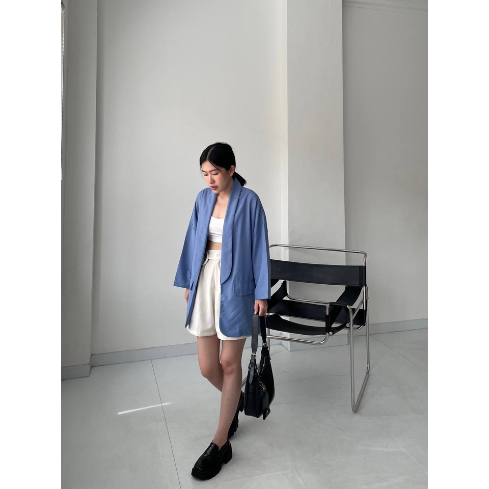 ASOKA Luella Blazer 2149 - Blazer Polos Wanita - Blazer katun - Oversize Blazer