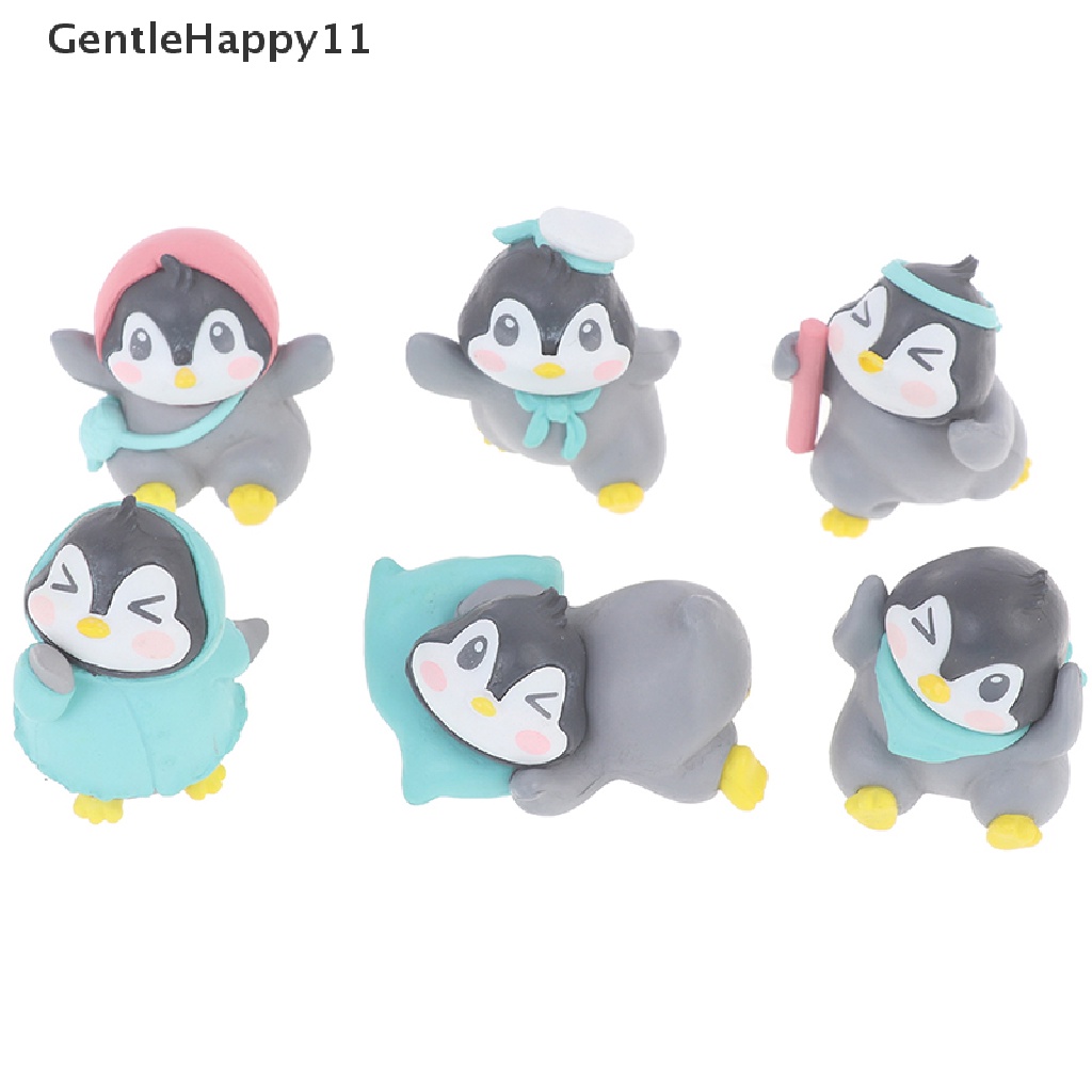 Patung Miniatur Pinguin GentleHappy Lucu Fun Patung Kecil Untuk Taman Peri Gnomes id