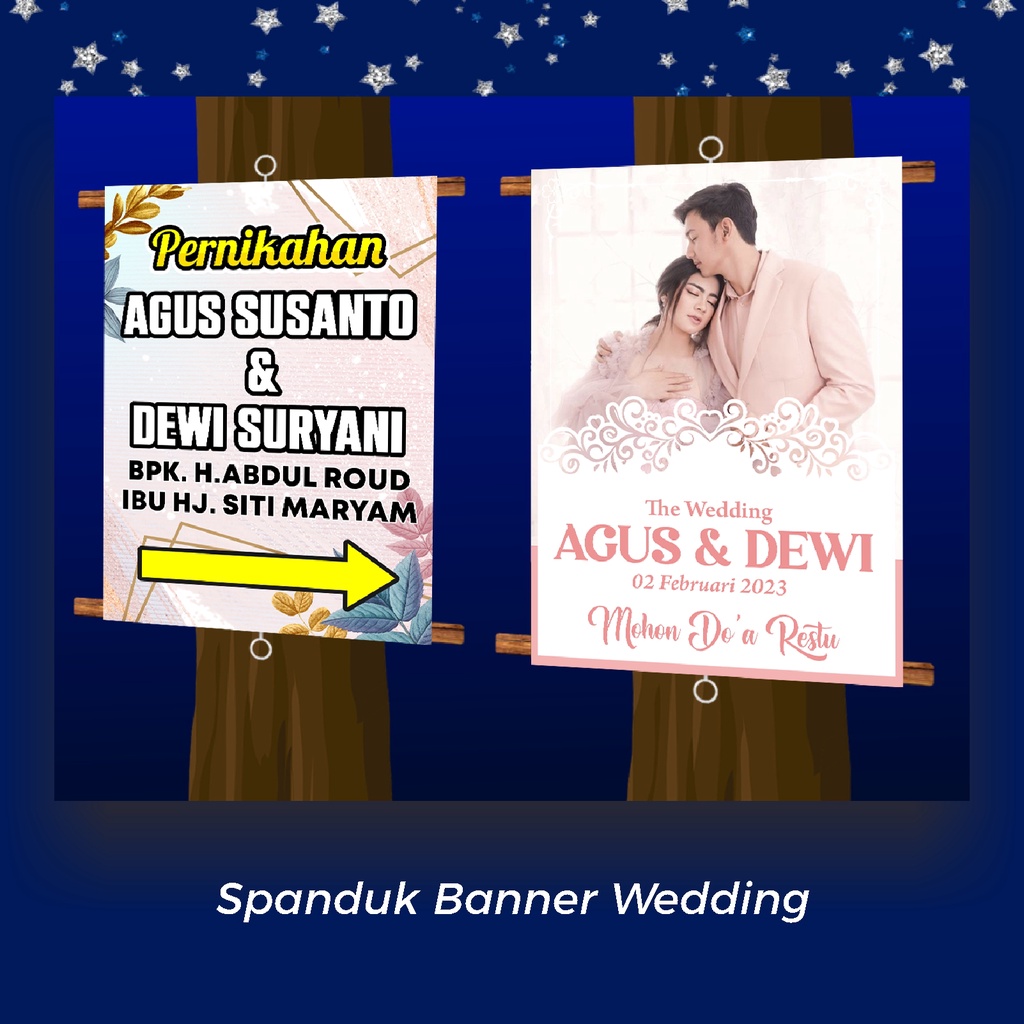 Jual Spanduk / Banner Wedding Pernikahan | Shopee Indonesia