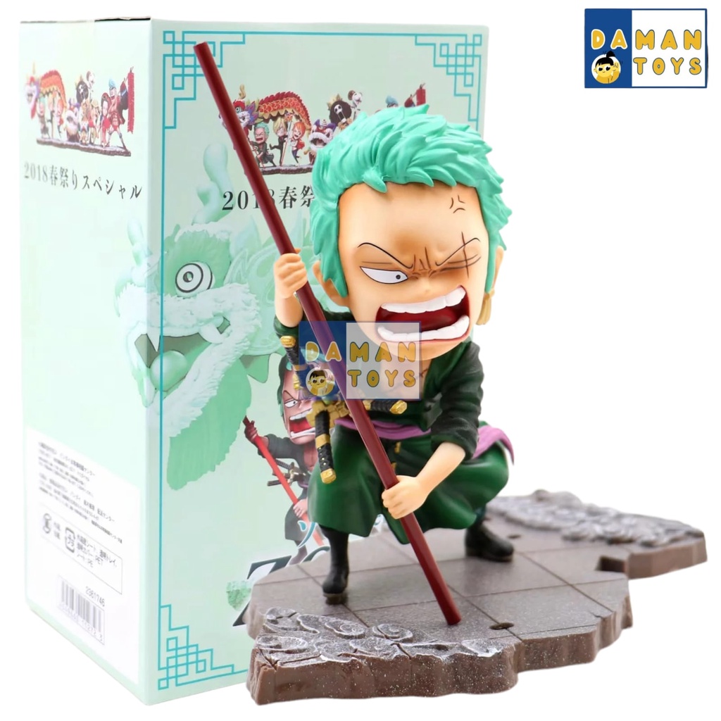 Action Figure Anime One Piece Zoro Luffy Roronoa Sanji Nami Gk Dragon New Year Lion Dance