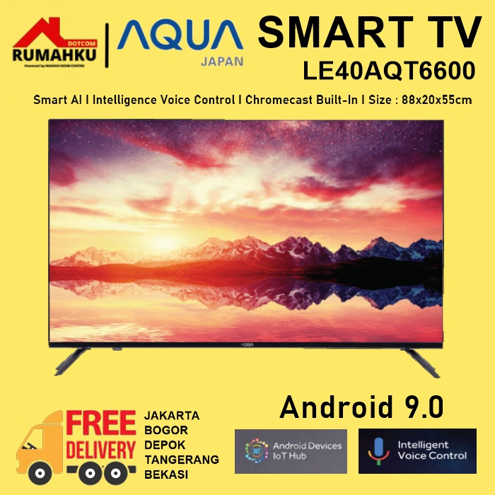 SMART TV 40 INCH - LED TV AQUA 40" - LE40AQT6600 - AQUA