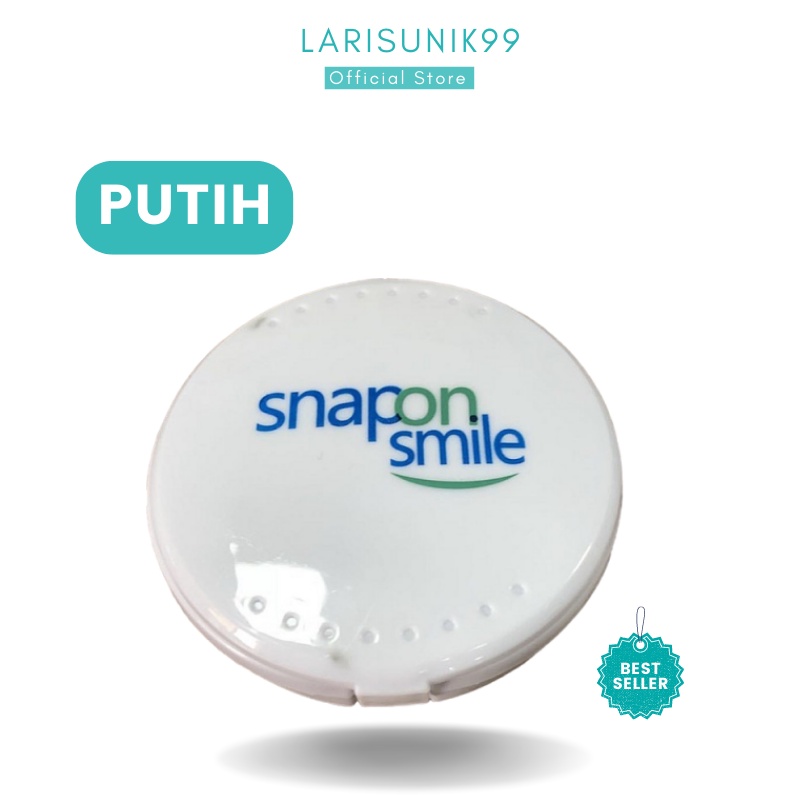 Gigi Palsu Silikon Alami Gigi Palsu Atas Bawah Instan Snap on Smile Putih Original Authentic