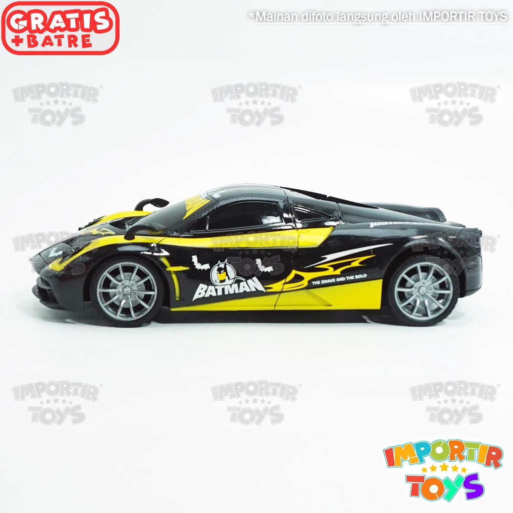 Mainan Mobil Remote Control Super Heroes BATMAN Colorfull Light