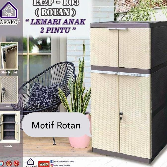 

Lemari pakaian plastik susun 3 LA2P-R03 stock ready