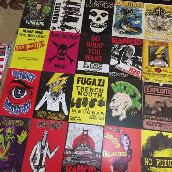 BAND POSTER RANDOM ROCK 15PCS