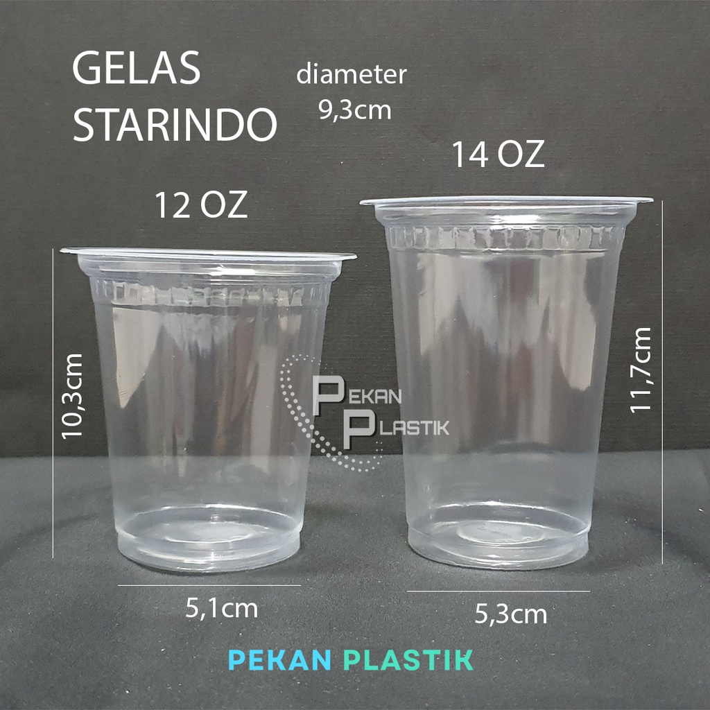 Jual Gelas Cup Minuman Plastik Starindo 12 14 Oz Isi 50 Pcs Shopee Indonesia 2121