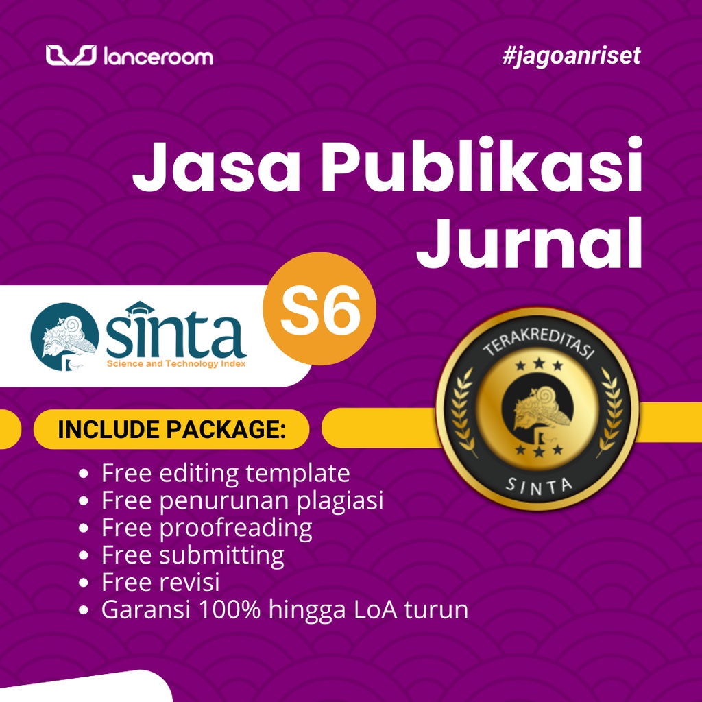 Asistensi Publikasi Jurnal SINTA | Asistensi Submit Jurnal Nasional | SINTA 6