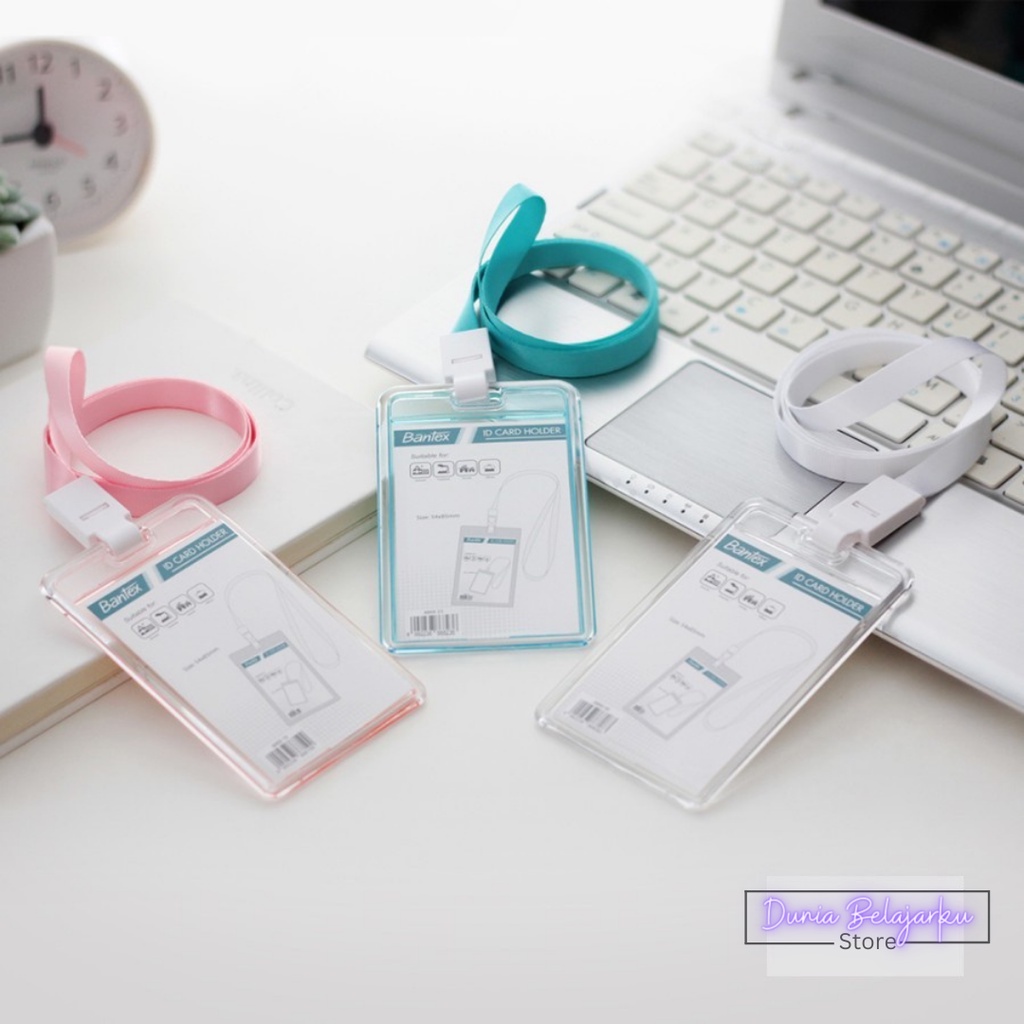 

Lanyard Id Card Transparan Lanyard Potrait Name Tag Holder Akrilik