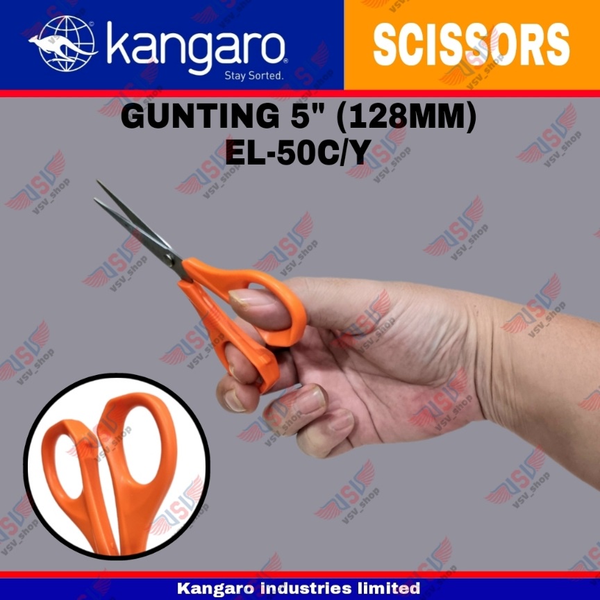 Gunting 5&quot; / Gunting kertas / Gunting Stainless Steel 128mm Scissors