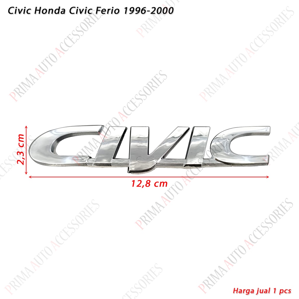 Emblem Mobil (Tulisan) CIVIC HONDA CIVIC FERIO 1996-2000