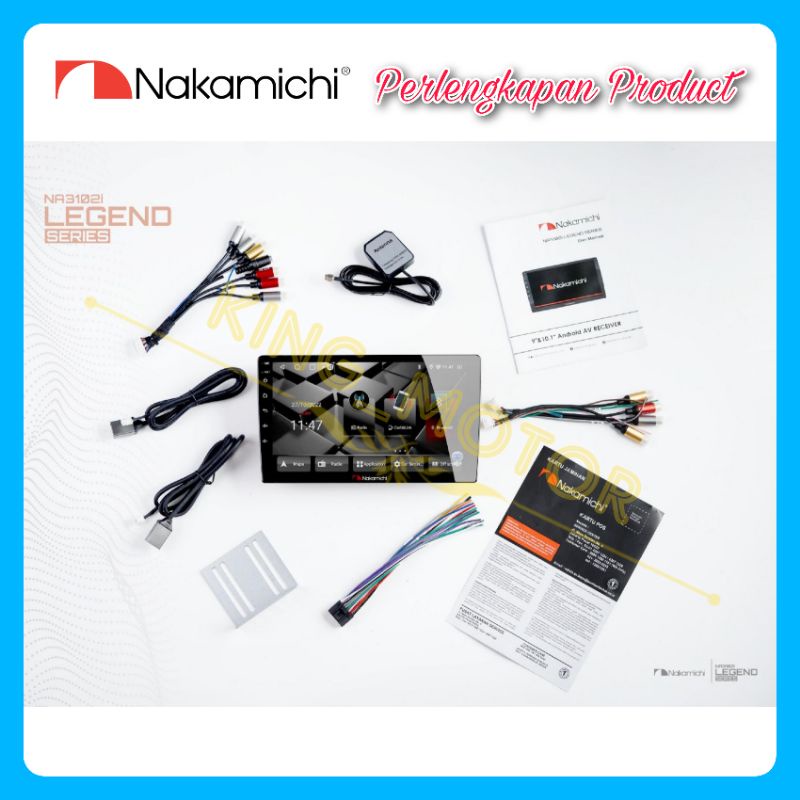 Head Unit Nakamichi NEW LEGEND 9/10 inch NA3102i RAM 2/32, 4/64, 6/128