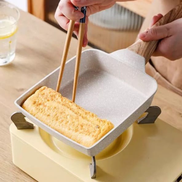 Wajan Teflon Tamagoyaki Omelette Pan Panci Penggoreng Telur Anti Lengket Egg Pan Kotak Frying Pans