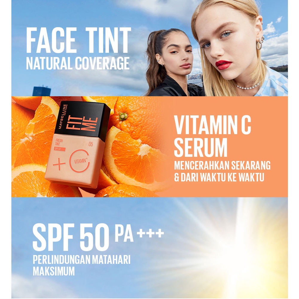 MAYBELLINE FIT ME FRESH TINT SPF50  WITH VIT C 30ML