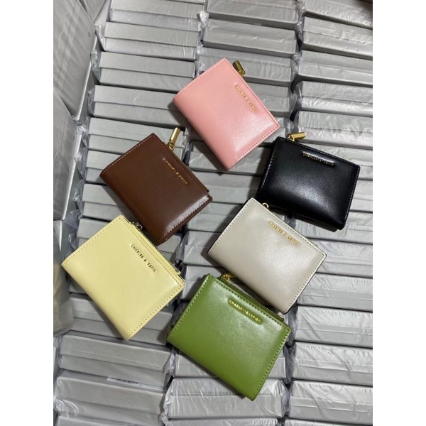 Dompet / Wallet wanita import bahan kulit / TOP ZIP + BOX