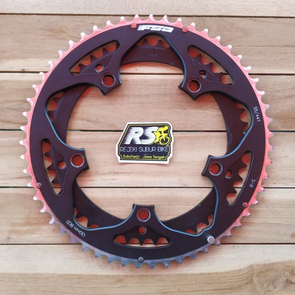 Chain ring Saja untuk Crank FSA double dual chainring 55 / 45 T