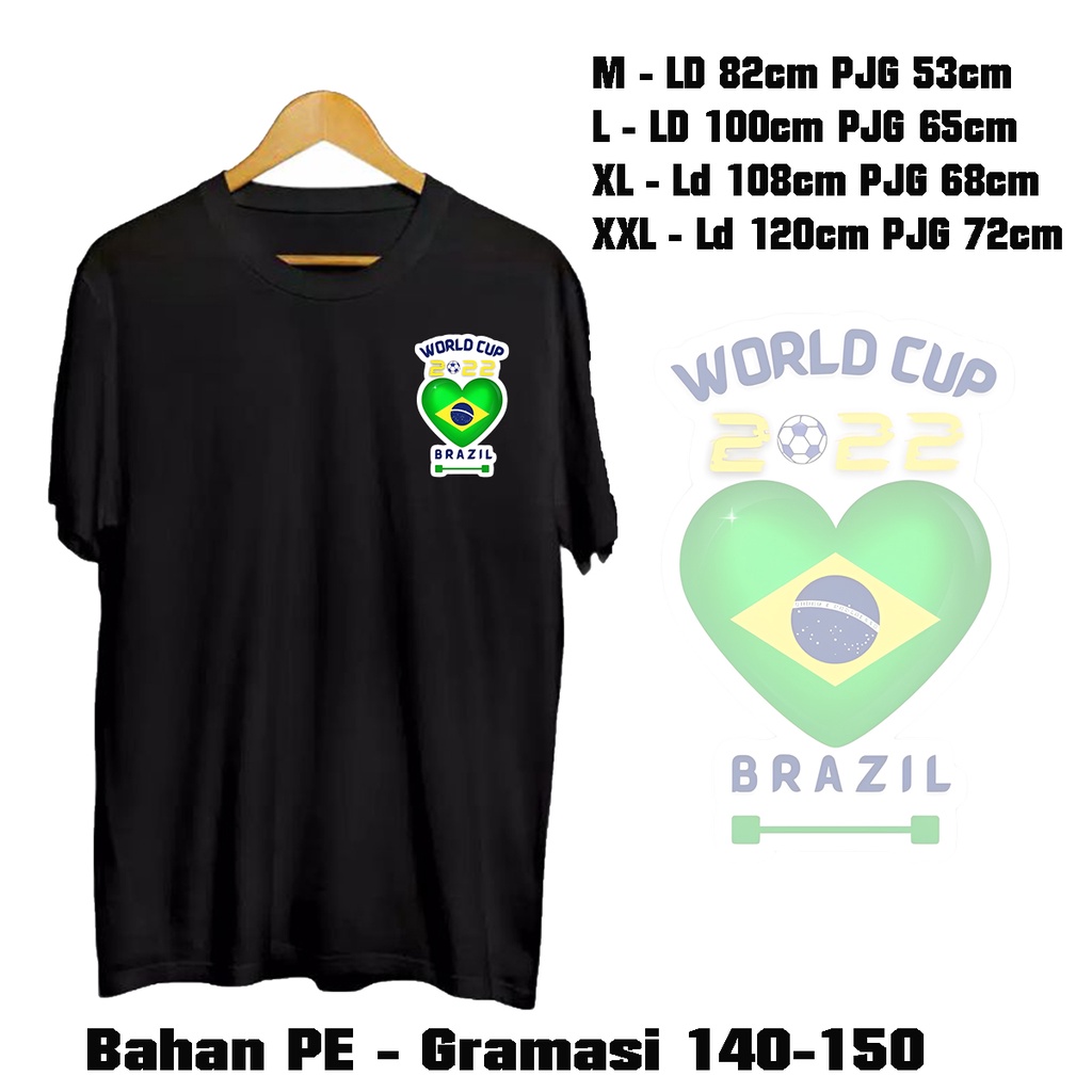 Baju Brazil Piala dunia unisex