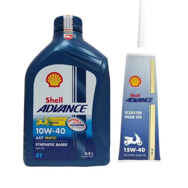 Oli Shell Ax7 Matic 0.8 L Dan Oli Gardan Shell 100% ORIGINAL
