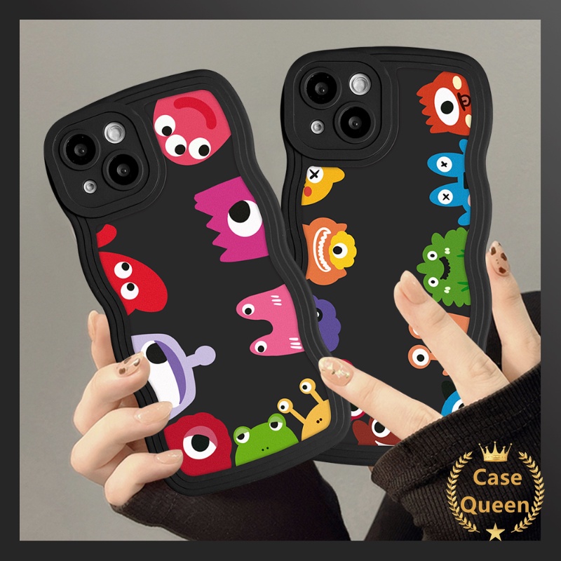 Soft Case Motif Kartun Monster Untuk OPPO A17 A57 A15 A16 A55 A54 A96 A16K A17K A12 A77 A74 A5 A9 A16s A95 A5s A7 A1k A77s A53 A3s A72 A76 Az 712 7Z 6e 8Z