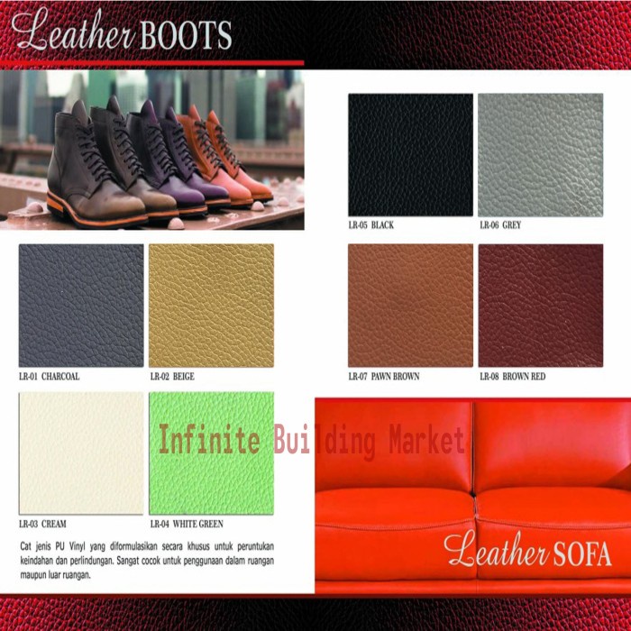 Terbaru Cat Semprot Kulit Leather Rexton Refinish Cat Jok Kulit Mobil Sofa Kmn09