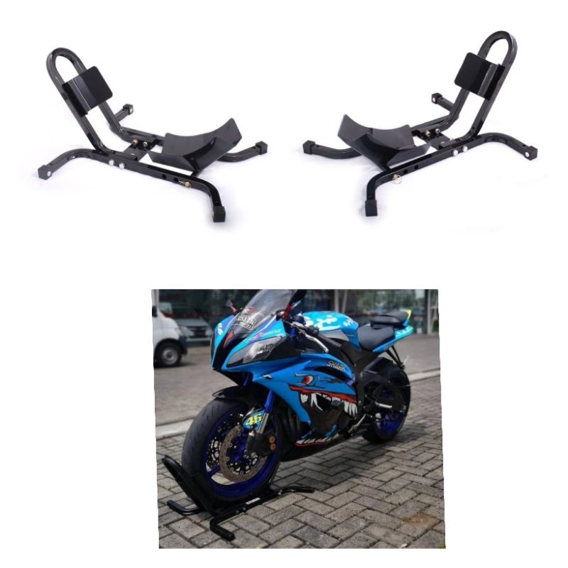 Pedok jepit depan dari ring 13-21 wheel clamp barracuda Paddock depan motor