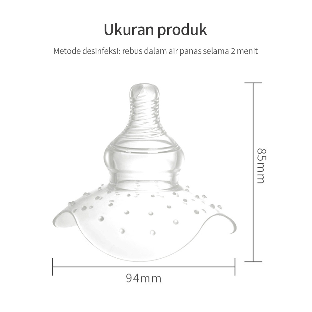 OKEYI Nipple shield/protektor untuk saat menyusui penutup puting payudara lembut