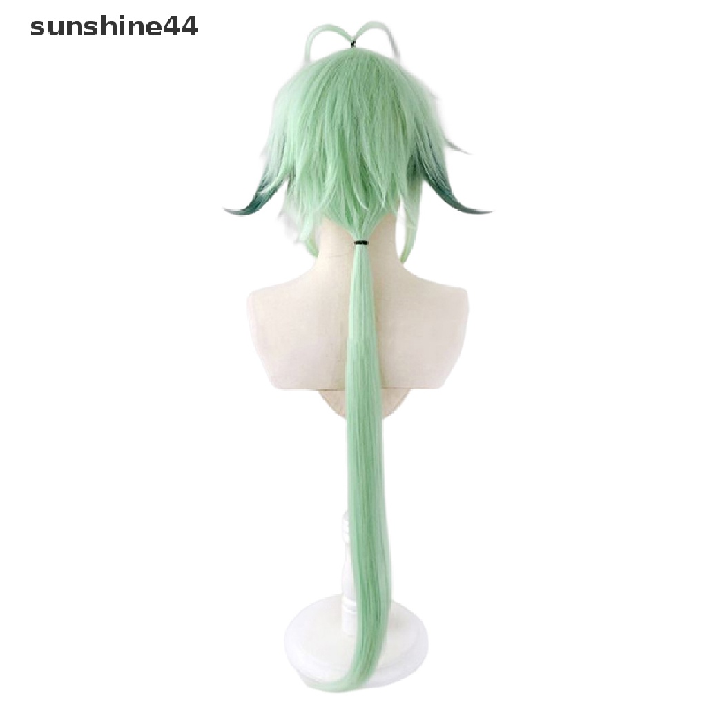 Sunshine Wig / Rambut Palsu Panjang 85cm Model Apel Hijau Untuk Cosplay Anime Halloween