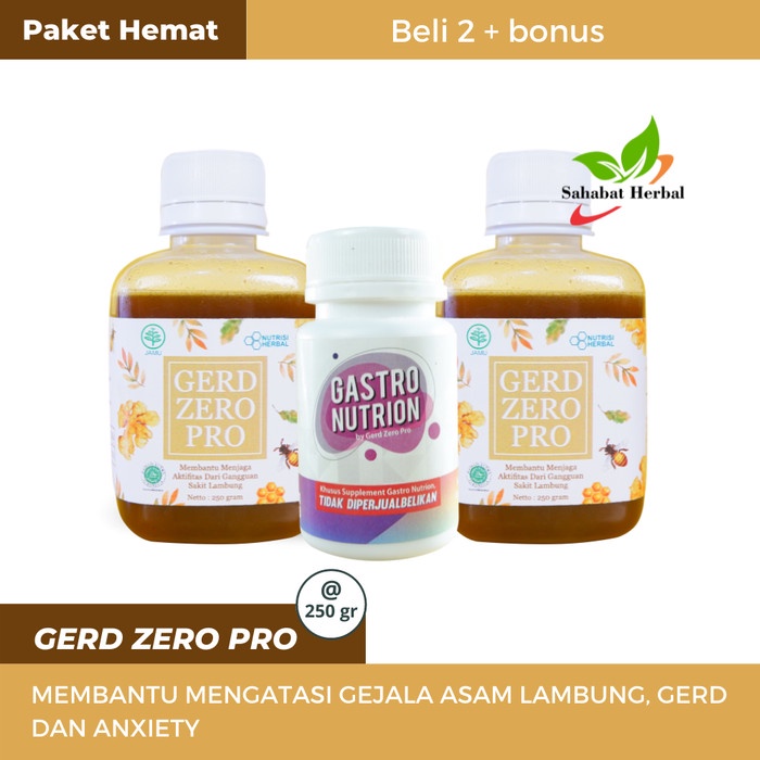 GERD ZERO PRO Obat Maag, GERD Asam Lambung, Madu Magh Pencernaan