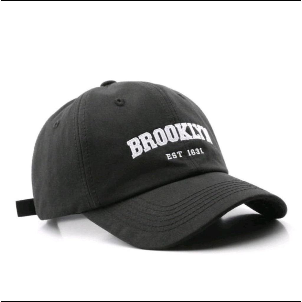 Topi Baseball Bordir BRO0KLYN bahan rapel lembut nyaman saat dipakai terbaru bisa COD