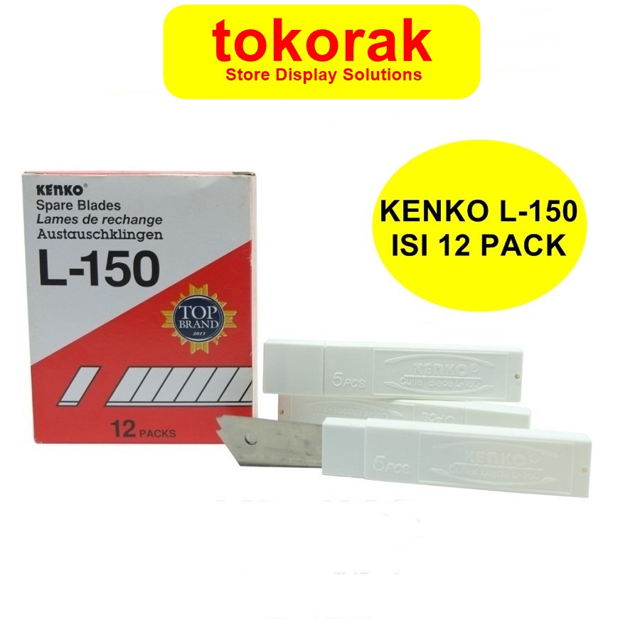 ISI CUTTER BESAR KENKO L-150 ISI 12 PAC- REFILL KATER KENKO L-150
