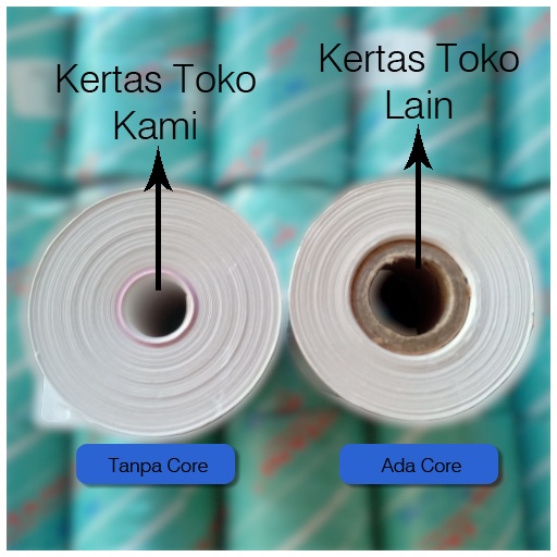 

Kertas Termal Paper Thermal Printer Struk Kasir POS Barcode Ukuran 57X40 isi 10roll