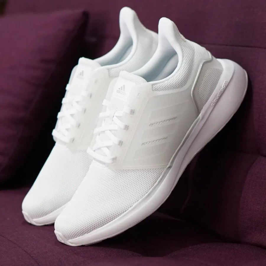 ORIGINAL Adidas Eq19 Run Full White Sepatu Pria Lari Casual BNIB