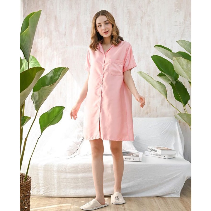 SORA CASUAL DRESS SATIN PREMIUM KOREA - DRESS SANTAI TERUSAN - DASTER - PAJAMAS KEKINIAN - PAKAIAN WANITA - SLEEPWEAR - PAKAIAN TIDUR - BAJU TIDUR SATEN MAXMARA - KADO / HADIAH ULTAH WANITA