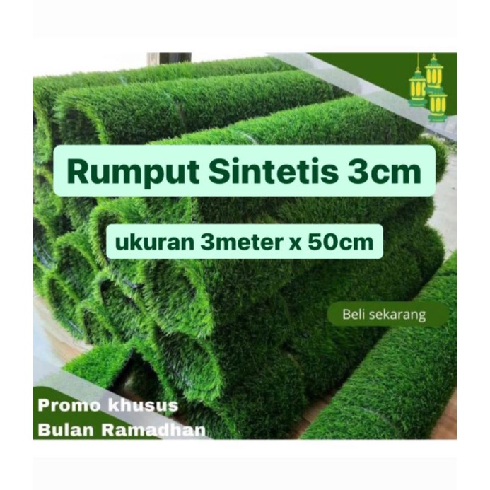 rumput sintetis swiss 3 cm 3 meter × 50 cm /rumput sintetis murah /rumput sintetis swiss /rumput sin