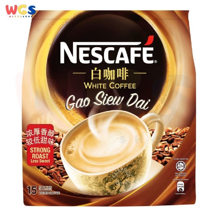 

NESCAFE WHITE COFFEE GAO SIEW DAI STRONG ROAST LESS SWEET 15 STICKS