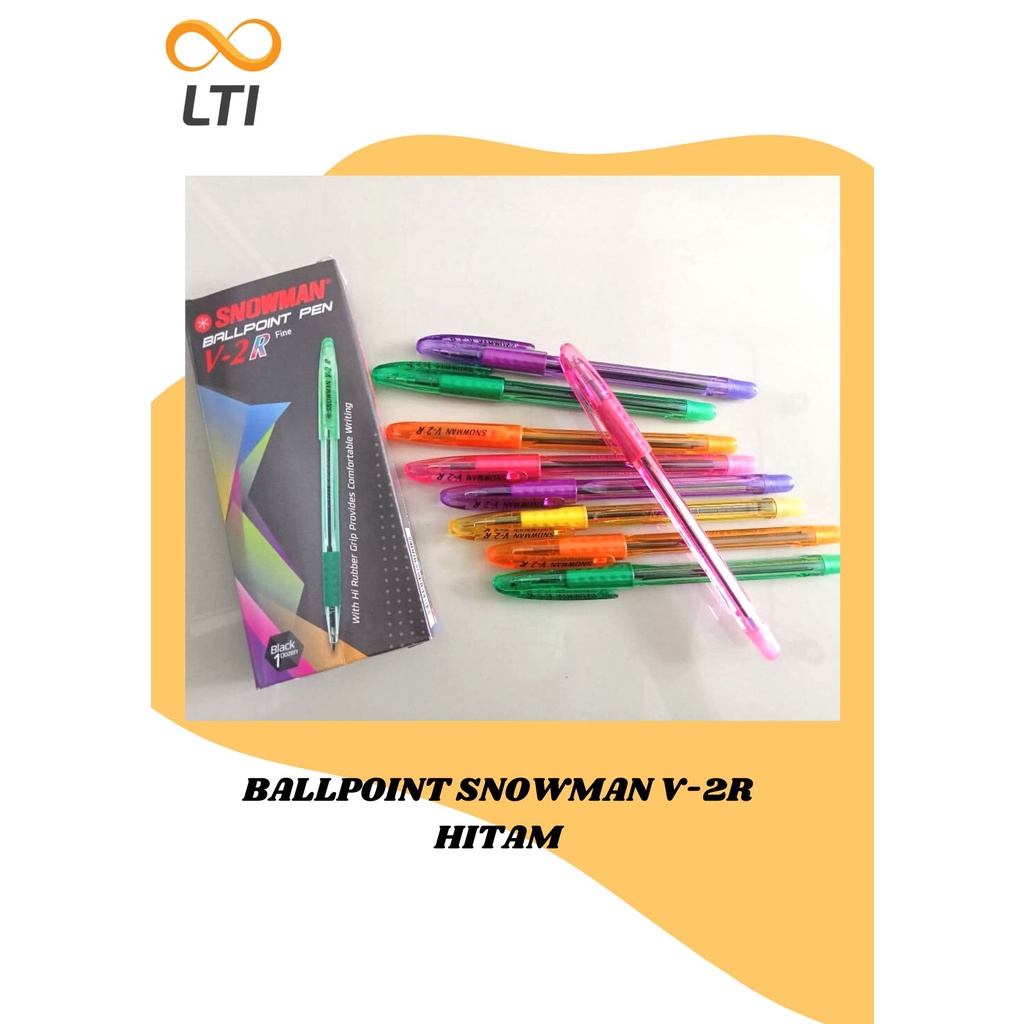 

Pulpen Snowman Rainbow V - 2R Ballpoint Snowman Fine Tip Bulpen Warna Warni / PCS - HEMAT