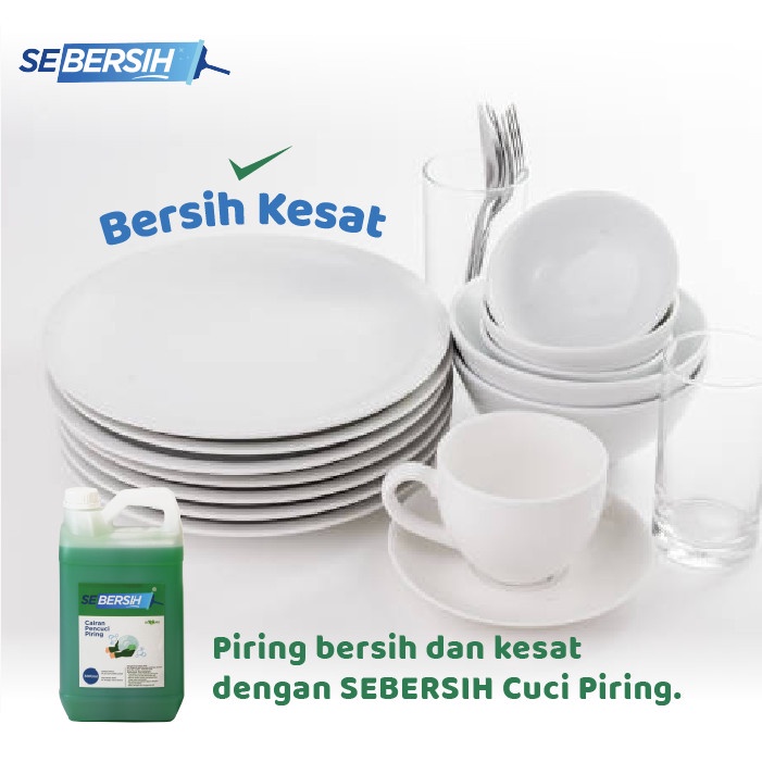 (BUNDLING) Sebersih Sabun Cuci Piring / Dishwash 5 Liter - Isi 4 (GJK)