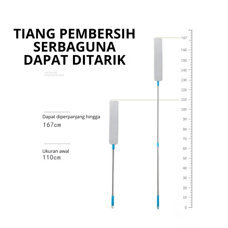 CEO Sapu flat mop panjang dan bisa di tekuk / sapu tinggi untuk atap dan tipis / Alat sapu mop