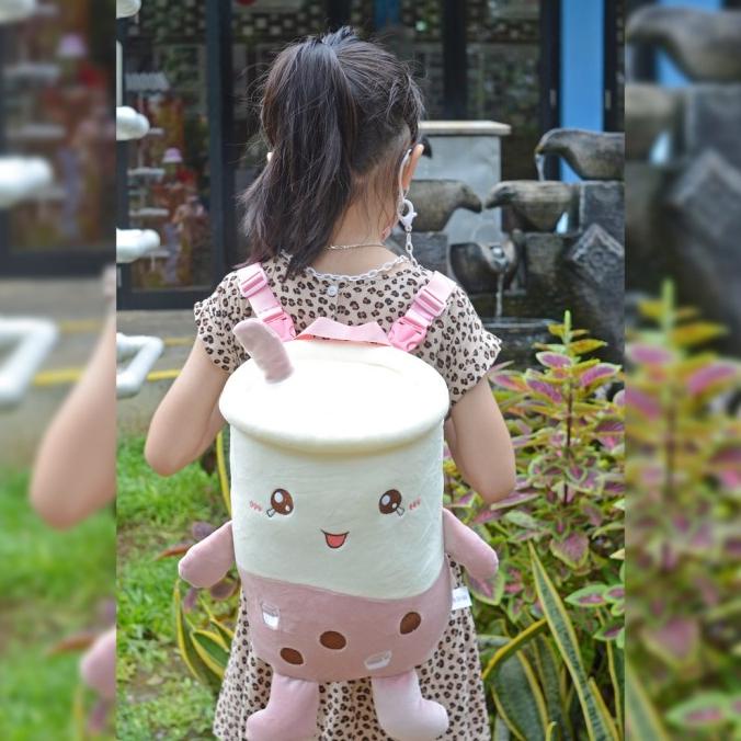 Tas Ransel Boba Tas Boneka Boba Viral Tas Anak Bentuk Boba Tas Boba