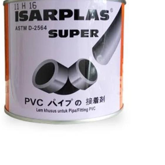 

ISARPLAS Lem perekat pipa, fitting PVC LEM Paralon kaleng 400gr