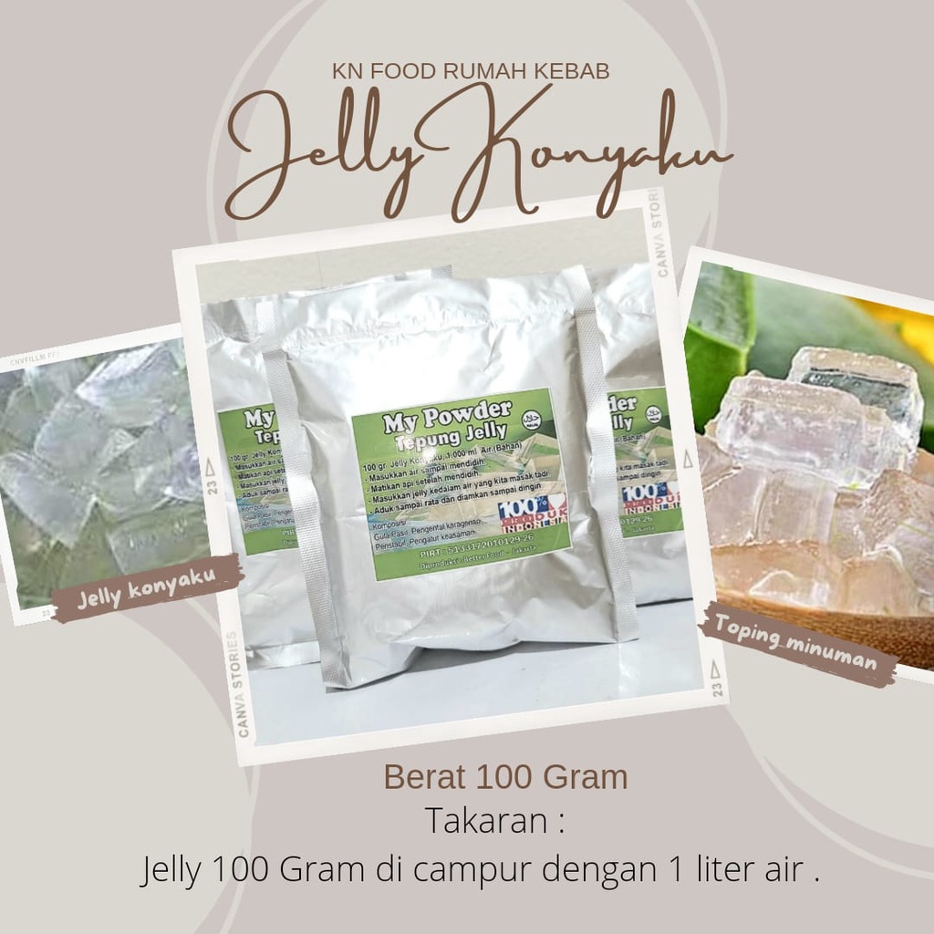 

Topping Bubuk Jelly 1 ONS - Jelly Bubuk 100 grm Topping Minuman Jelly 100grm