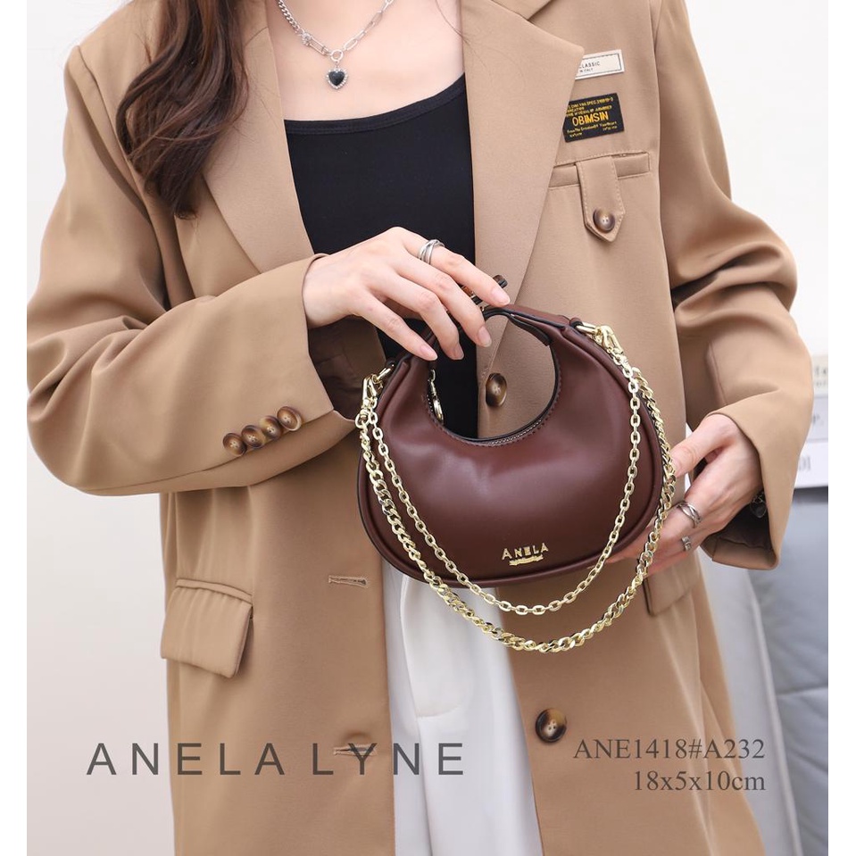 ANELA LYNE MINI CRESCENT HOBO BAG ANE1418#A232 ORIGINAL