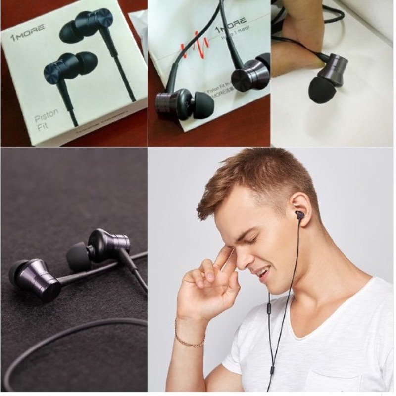 1MORE PISTON Metalic Headset Xiaomi Ori Super Bass Stereo Earphone Redmi Note 5 Pro/6 Pro/7 Pro/8 Pro/9 Pro/10 Pro E1009