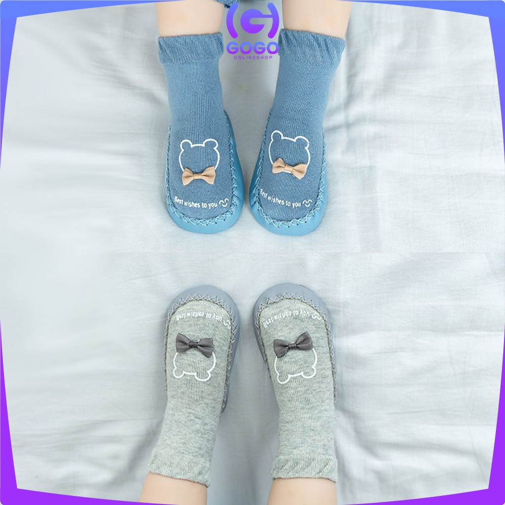 GOGO-P93 Kaos Kaki Bayi Prewalker Anti Slip Baby Socks Shoes Sepatu Bayi Prewalker Motif Lucu Antislip