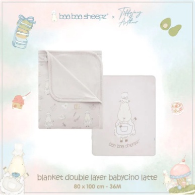 Baa Baa Sheepz x Tiffany Double Layer BLANKET Chef BaaBaa 36M