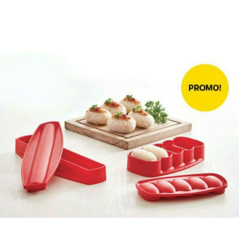 Rock n roll tupperware / sushi maker tupperware / cetakan sushi tupperware