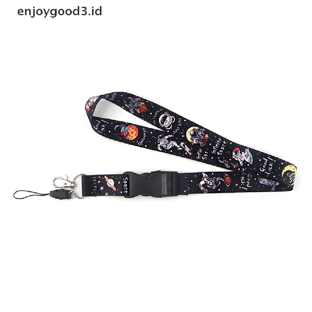 Tali Lanyard Gantungan Kunci Ponsel Model Astronot Universe