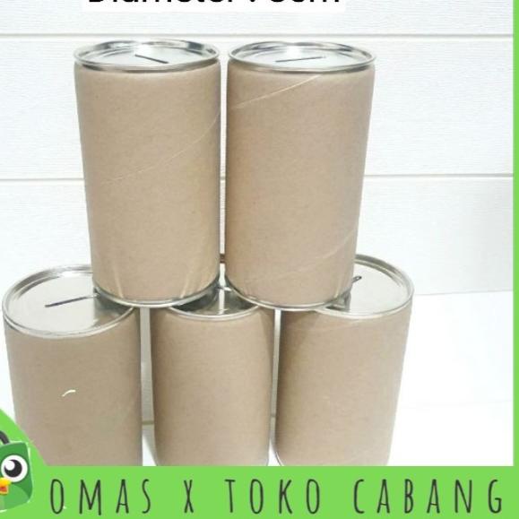 [12pcs] Celengan Kaleng Polos Tanpa Sticker Small uk. 14 x 8 cm